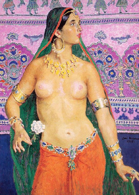 Melchers, Gari Julius Hindu Dancer oil painting picture